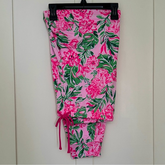 NWT Lilly Pulitzer Jeffers Pajama Pant Conch Shell Pink Koala La La SIZE M - Picture 6 of 8